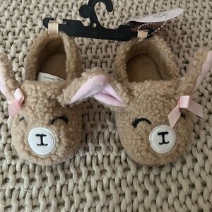 Carter's Tan and Pink Bunny Kids Shoes